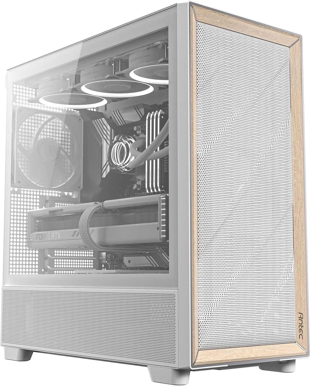 Photo d'un boitier conseillé Antec Flux Blanc 