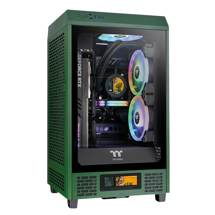 Photo d'un boitier conseillé Thermaltake Tower 200 vert 